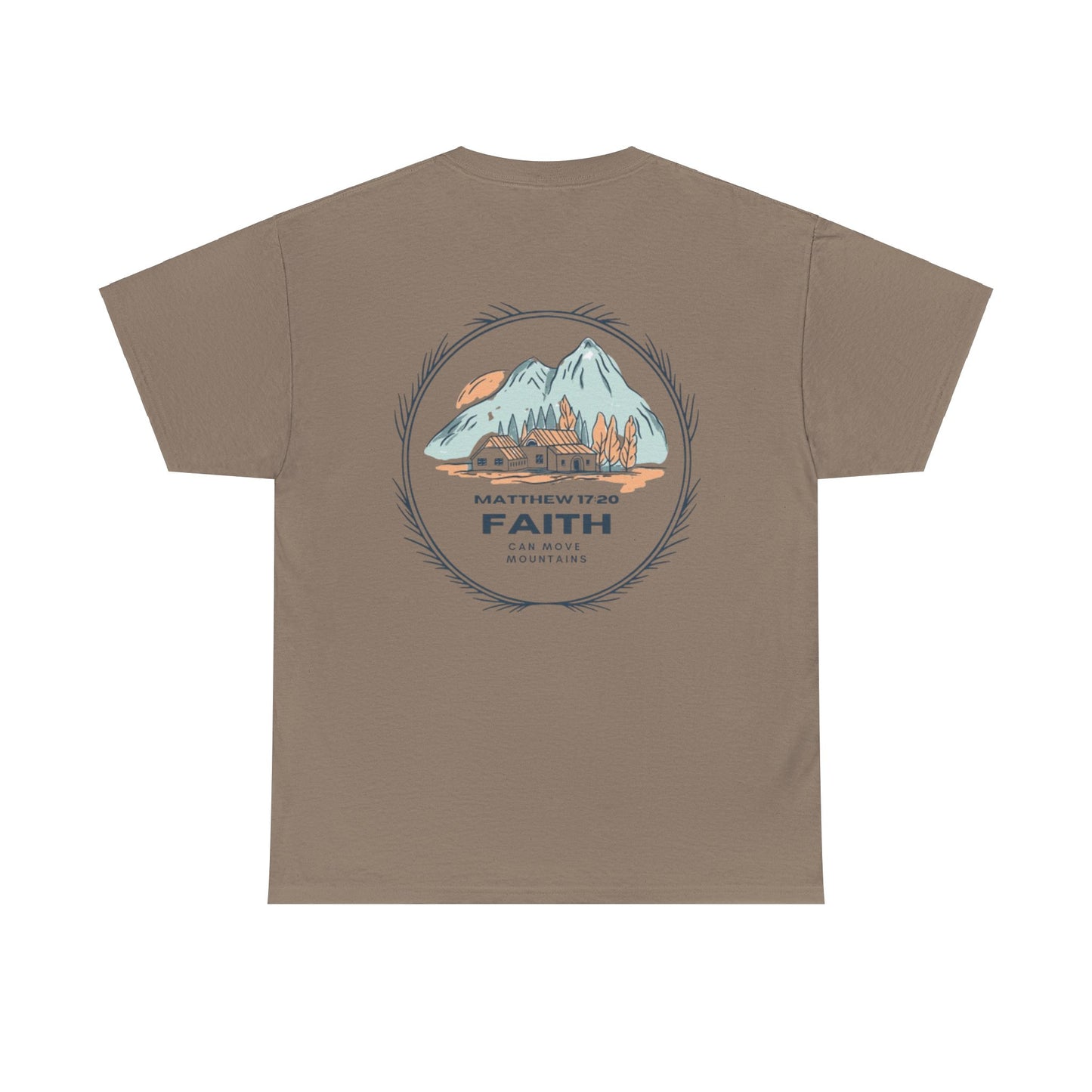 Faith Moves Mountains Heavy Cotton Tee