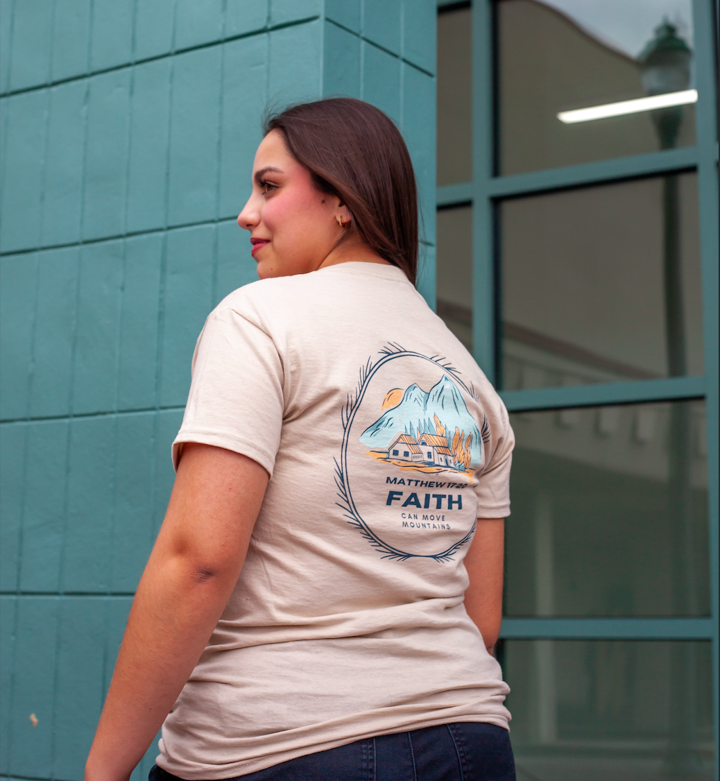 Faith Moves Mountains Heavy Cotton Tee